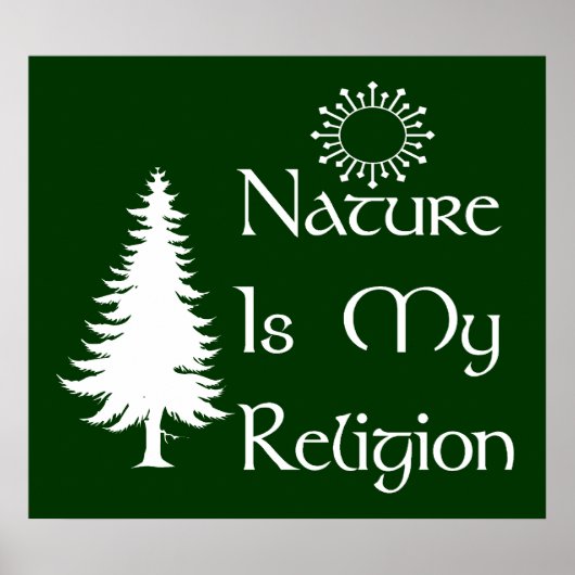 Poster Religion naturelle (Devant)