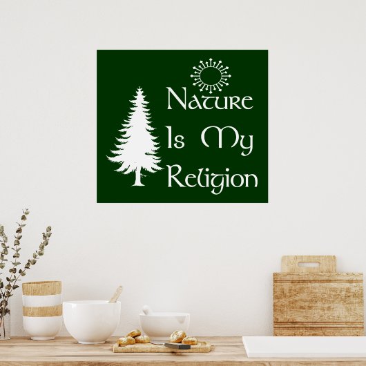 Poster Religion naturelle (Cuisine)