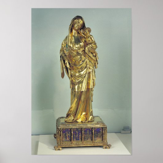 Poster Reliquaire de la Vierge de Jeanne d'Evreux (Devant)