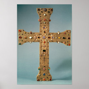 Poster Reliquary cross of the Abbey of Valesse