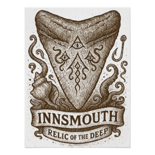 Poster Relique dentaire de requin d'Innsmouth - Lovecraft