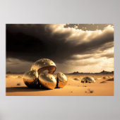Poster Reliques extraterrestres dans le désert (Devant)