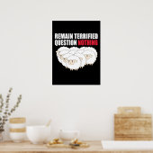 Poster Remain Terrified Question Nothing Sheep (Cuisine)