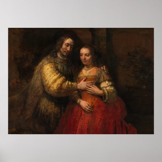 Poster Rembrandt - Ancien Testament Figure aka Mariée jui (Devant)