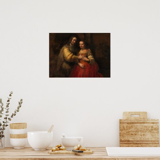 Poster Rembrandt - Ancien Testament Figure aka Mariée jui (Cuisine)