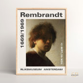 Poster Rembrandt Autoportrait 1628 Peinture Art Imprimer