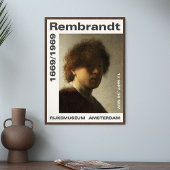Poster Rembrandt Autoportrait 1628 Peinture Art Imprimer
