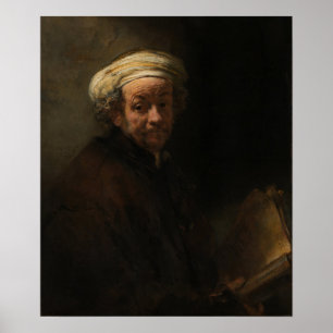 Poster Rembrandt - Autoportrait en apôtre Paul