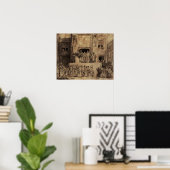 Poster Rembrandt - Christ Présenté Aux Gens (Bureau à domicile)