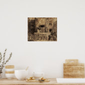 Poster Rembrandt - Christ Présenté Aux Gens (Cuisine)