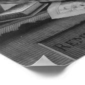 Poster Rembrandt dans son studio (Coin)