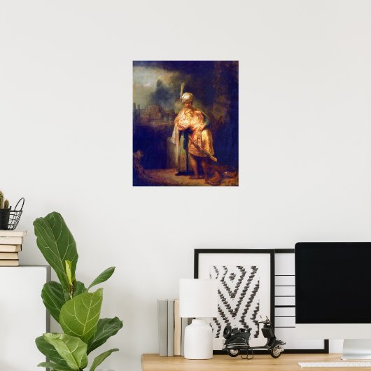 Poster Rembrandt - Davids adieu avec Jonathan (Bureau à domicile)