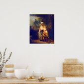 Poster Rembrandt - Davids adieu avec Jonathan (Cuisine)