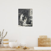 Poster Rembrandt - Décapitation De John Baptist 1640 (Cuisine)