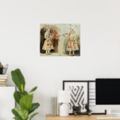 Poster Rembrandt - Deux nobles indiens 1654 (Bureau à domicile)