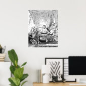 Poster Rembrandt Etching Supper à Emmaus (Bureau à domicile)