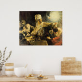 Poster Rembrandt - Fête de Belshazzar, (Cuisine)