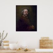 Poster Rembrandt Harmenszoon van Rijn - Autoportrait (Cuisine)