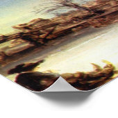 Poster Rembrandt Harmenszoon van Rijn - Paysage hivernal (Coin)