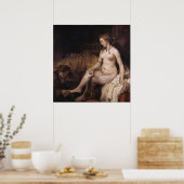 Poster Rembrandt - la lettre (Cuisine)