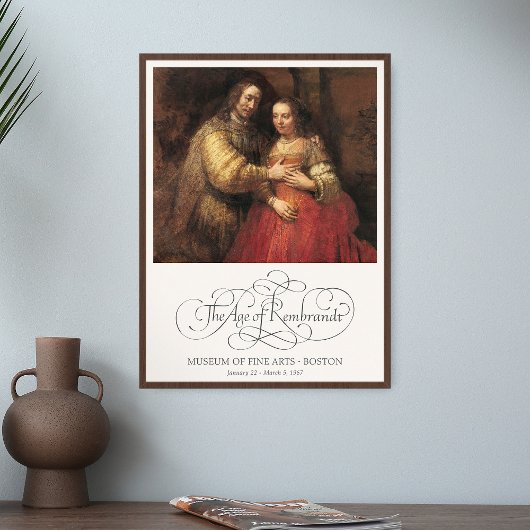 Poster Rembrandt La Mariée Juive Peinture Art Imprimer