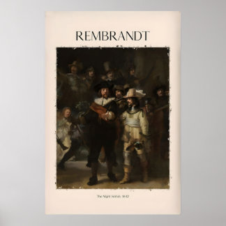 Poster Rembrandt La Ronde de Nuit642 Maître Hollandais Cé