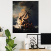 Poster REMBRANDT | La tempête sur la mer de Galilée (Bureau à domicile)