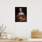 Poster Rembrandt - Lady Avec Lapdog (Cuisine)