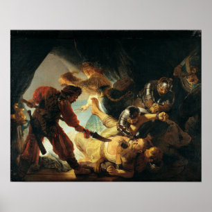 Poster Rembrandt - L'Aveuglement de Samson
