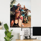 Poster Rembrandt - Le baptême de l'eunuque, (Bureau à domicile)