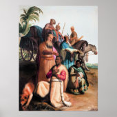 Poster Rembrandt - Le baptême de l'eunuque, (Devant)
