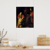 Poster Rembrandt - Le retour du fils prodigue (Cuisine)