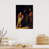 Poster Rembrandt - Le retour du fils prodigue (Cuisine)