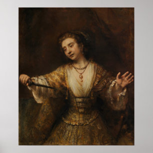Poster Rembrandt - Lucrèce