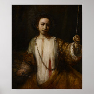 Poster Rembrandt - Lucrèce
