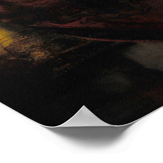 Poster Rembrandt - Mennonite Pracher Anslo et sa femme (Coin)