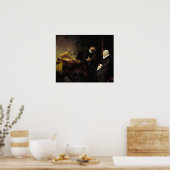 Poster Rembrandt - Mennonite Pracher Anslo et sa femme (Cuisine)
