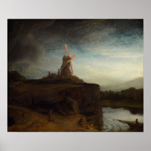 Poster Rembrandt - Moulin