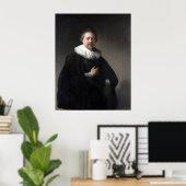 Poster Rembrandt Portrait d'un homme (Bureau à domicile)