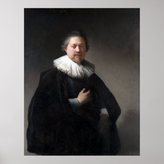 Poster Rembrandt Portrait d'un homme (Devant)