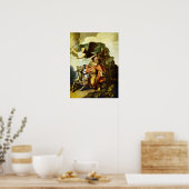 Poster Rembrandt - Prophète Balaam et l'âne (Cuisine)