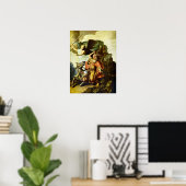 Poster Rembrandt - Prophète Balaam et l'âne (Bureau à domicile)