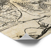 Poster Rembrandt - Sainte Famille 1632 (Coin)