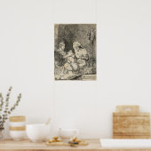 Poster Rembrandt - Sainte Famille 1632 (Cuisine)