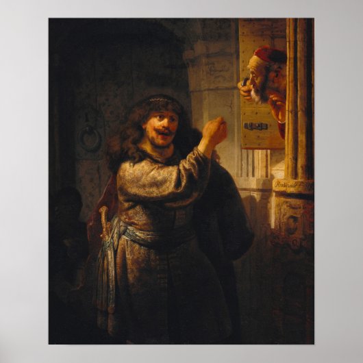Poster Rembrandt - Samson Menace Son Beau-Père (Devant)