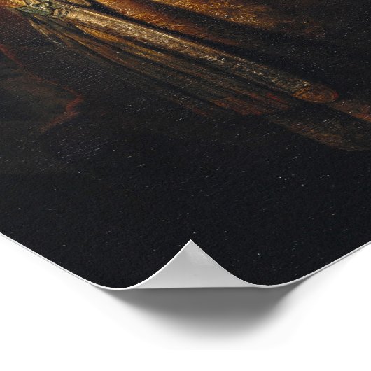 Poster Rembrandt - Samson Menace Son Beau-Père (Coin)