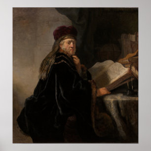 Poster Rembrandt - Scholar À Son Étude