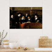 Poster Rembrandt : Syndics de la guilde des Drapers (Cuisine)