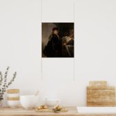 Poster Rembrandt - Un érudit dans son étude (Cuisine)