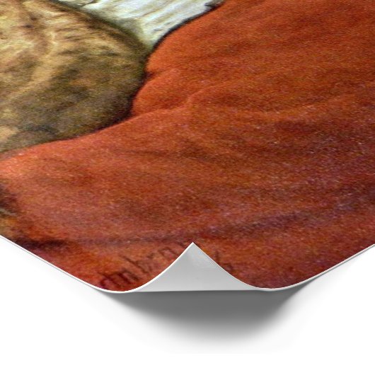 Poster Rembrandt van Rijn - Jacob Bénir les Fils (Coin)